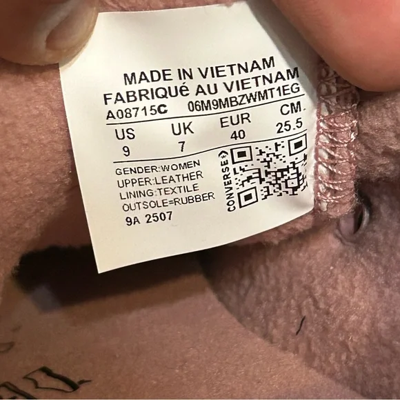 CONVERSE Chuck Taylor Madison punk suede lace up shoes sneakers women’s 9 new - Picture 3 of 7